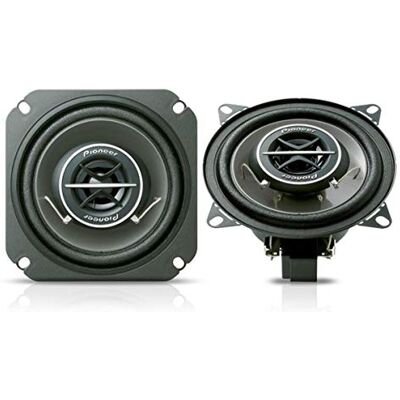Pioneer TS-1002I 10 cm značková spec. Sada 2cestných koaxiálních reproduktorů, 2 reproduktory (po 120 W max., 25W Sinus), silný zvuk, vysoká účinnost, 43 mm montážní hloubka, montážní otvor 102 mm, s Pioneer TS-1002I 10 cm značková spec. Sada 2cestných koaxiálních reproduktorů, 2 reproduktory (po 120 W max., 25W Sinus), silný zvuk, vysoká účinnost, 43 mm montážní hloubka, montážní otvor 102 mm, s