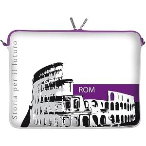 Digittrade LS137-15 Řím Designer taška na notebook 15,6 palců (39,1 cm) z neoprenu pouzdro na notebook Sleeve taška ochranný obal Cover Case Bag fialová-bílá Digittrade LS137-15 Řím Designer taška na notebook 15,6 palců (39,1 cm) z neoprenu pouzdro na notebook Sleeve taška ochranný obal Cover Case Bag fialová-bílá