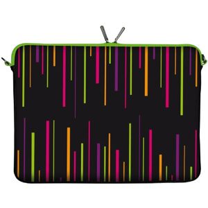 Digittrade LS129-15 Colours Designer taška na notebook 15,6 palců (39,1 cm) z neoprenu obal na notebook Sleeve taška ochranný obal Cover černá fialová-zelená Digittrade LS129-15 Colours Designer taška na notebook 15,6 palců (39,1 cm) z neoprenu obal na notebook Sleeve taška ochranný obal Cover černá fialová-zelená