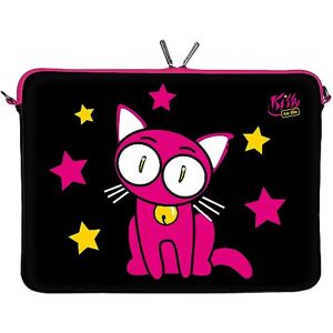 Digittrade Kitty to Go LS142-15 designová taška na notebook 15,6 palců (39,1 cm) z neoprenového obalu na notebook Sleeve taška ochranné pouzdro Cover Case Bag kočka černo-růžová Digittrade Kitty to Go LS142-15 designová taška na notebook 15,6 palců (39,1 cm) z neoprenového obalu na notebook Sleeve taška ochranné pouzdro Cover Case Bag kočka černo-růžová