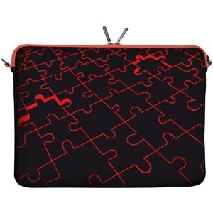 Digittrade LS110-15 Puzzle designová taška na notebook 15,6 palců (39,1 cm) z neoprenu obal na notebook Sleeve taška ochranný kryt Cover Case Bag červeno-černá Digittrade LS110-15 Puzzle designová taška na notebook 15,6 palců (39,1 cm) z neoprenu obal na notebook Sleeve taška ochranný kryt Cover Case Bag červeno-černá