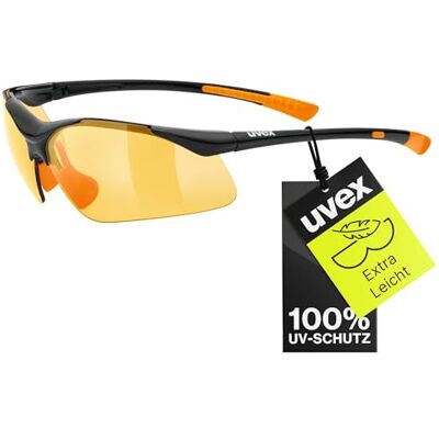 Uvex sportovní styl 223 dámské a pánské sportovní brýle kategorie filtru 1 beztlakové sedadlo & perfektní držení černá oranžová/oranžová jedna velikost Uvex sportovní styl 223 dámské a pánské sportovní brýle kategorie filtru 1 beztlakové sedadlo & perfektní držení černá oranžová/oranžová jedna velikost