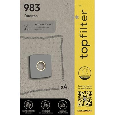 Top Filter 64983 Staubsaugerbeutel, Vlies, 30 x 26 x 0,1 cm Top Filter 64983 Staubsaugerbeutel, Vlies, 30 x 26 x 0,1 cm
