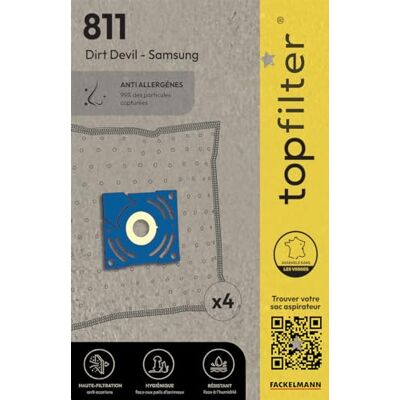 Top Filter 64811 Staubbeutel für Samsung Ebony Home Clean nicht gewebt 30 x 26 x 0,1 cm Top Filter 64811 Staubbeutel für Samsung Ebony Home Clean nicht gewebt 30 x 26 x 0,1 cm
