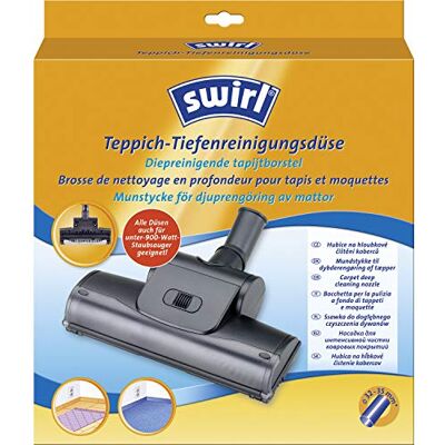 Swirl Hluboká hubice na čištění koberců, hubice vysavače s rotujícím kartáčovým válcem, 32 mm-35 mm, vhodná např. pro Miele, Siemens, Bosch, Philips, Kärcher, AEG, Samsung, Rowenta Swirl Hluboká hubice na čištění koberců, hubice vysavače s rotujícím kartáčovým válcem, 32 mm-35 mm, vhodná např. pro Miele, Siemens, Bosch, Philips, Kärcher, AEG, Samsung, Rowenta