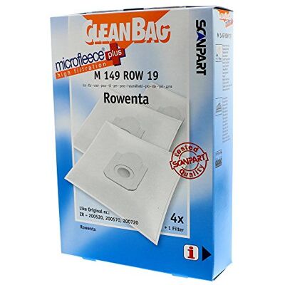 Scanpart CleanBag M 149 ROW 19 Staubbeutel, passend für ZR-200520, 200570, 200720, Farbe: Weiß Scanpart CleanBag M 149 ROW 19 Staubbeutel, passend für ZR-200520, 200570, 200720, Farbe: Weiß