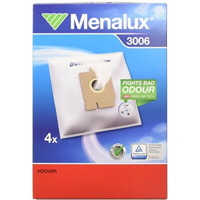 Menalux 3006/4 Staubbeutel/Duraflow/Hoover/Freespace EVO, Sonstige, Weiß Menalux 3006/4 Staubbeutel/Duraflow/Hoover/Freespace EVO, Sonstige, Weiß