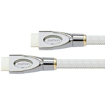 Python Série PREMIUM vysokorychlostní HDMI připojovací kabel s Ethernetem 4K2K / UHD / Ultra HD @ 60 Hz HDMI 2.0 měděný vodič, 3D, 3násobně stíněný, nylonové pletivo bílý 2 m Python Série PREMIUM vysokorychlostní HDMI připojovací kabel s Ethernetem 4K2K / UHD / Ultra HD @ 60 Hz HDMI 2.0 měděný vodič, 3D, 3násobně stíněný, nylonové pletivo bílý 2 m