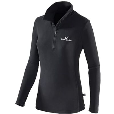 Black Crevice Dámský flísový lyžařský svetr pro dámy velikosti I Dámské funkční tričko I Dámské lyžařské rolovací se zipem I Midlayer ze 100% mikrofleecu Black Crevice Dámský flísový lyžařský svetr pro dámy velikosti I Dámské funkční tričko I Dámské lyžařské rolovací se zipem I Midlayer ze 100% mikrofleecu
