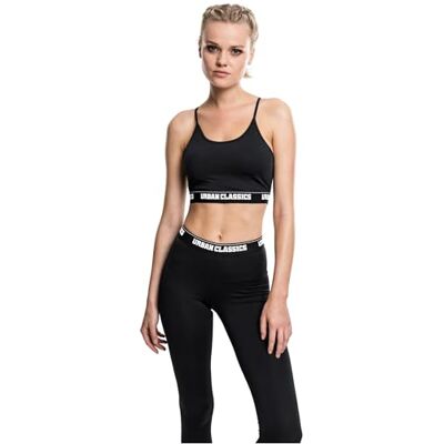 Urban Classics Dámská dámská sportovní podprsenka, černá Urban Classics Dámská dámská sportovní podprsenka, černá