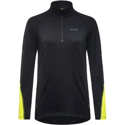 GORE WEAR Dámské tričko M Mid Zip s dlouhým rukávem, černá, 36 GORE WEAR Dámské tričko M Mid Zip s dlouhým rukávem, černá, 36