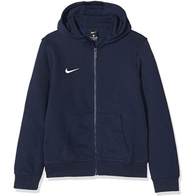 Nike Dětská mikina Team Club Full Zip Bunda s kapucí, modrá (Royal Blue/Royal Blue/Football White), XS Nike Dětská mikina Team Club Full Zip Bunda s kapucí, modrá (Royal Blue/Royal Blue/Football White), XS