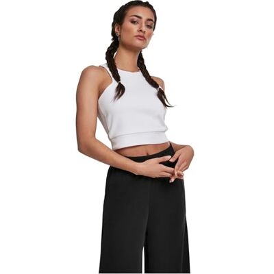 Urban Classics Dámský Ladies Squared Short Top, bílá, XS Urban Classics Dámský Ladies Squared Short Top, bílá, XS