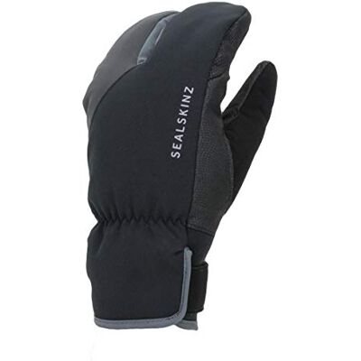 SealSkinz Unisex extrémně studené počasí Vodotěsné cyklistické rukavice ve stylu humra drápky – černá/šedá, S SealSkinz Unisex extrémně studené počasí Vodotěsné cyklistické rukavice ve stylu humra drápky – černá/šedá, S