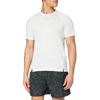 Under Armour Pánské UA Qualifier prodyšné tričko z ultralehké látky, komfortní sportovní tričko s přiléhavým střihem, bílá, m Under Armour Pánské UA Qualifier prodyšné tričko z ultralehké látky, komfortní sportovní tričko s přiléhavým střihem, bílá, m