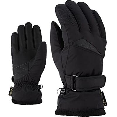 Ziener Dámské lyžařské rukavice KOFEL GTX lady glove / zimní sport vodotěsné, prodyšné, černé (black), 7. 5 Ziener Dámské lyžařské rukavice KOFEL GTX lady glove / zimní sport vodotěsné, prodyšné, černé (black), 7. 5