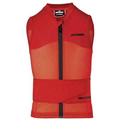 Atomic Live Shield Vest Jr I velikost S I dětská lyžařská ochranná vesta I lyžařská vesta s pásem I Elastické lyžařské ochranné oblečení ze 4cestného strečového materiálu Lycra a Mesh I prodyšná Atomic Live Shield Vest Jr I velikost S I dětská lyžařská ochranná vesta I lyžařská vesta s pásem I Elastické lyžařské ochranné oblečení ze 4cestného strečového materiálu Lycra a Mesh I prodyšná