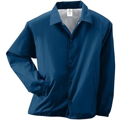 Augusta Sportswear Sportswear Nylon Coach's bunda / s podšívkou – odolná proti dešti, vodě odpuzující svrchní oblečení pro trenéry a outdoorové aktivity, Námořnická modrá, L Augusta Sportswear Sportswear Nylon Coach's bunda / s podšívkou – odolná proti dešti, vodě odpuzující svrchní oblečení pro trenéry a outdoorové aktivity, Námořnická modrá, L