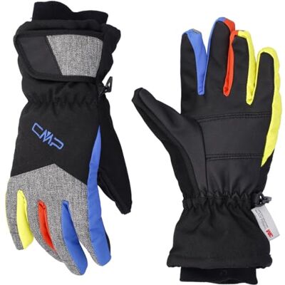 CMP Twill lyžařské rukavice pro děti, Black-Royal-Limeade, 5 CMP Twill lyžařské rukavice pro děti, Black-Royal-Limeade, 5