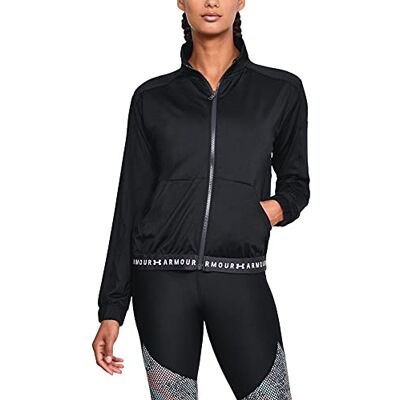 Under Armour Dámská lehká bunda Heatgear Armour Full Zip, černá (Black/White (001)), S Under Armour Dámská lehká bunda Heatgear Armour Full Zip, černá (Black/White (001)), S