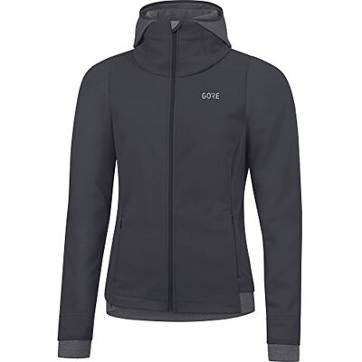 GORE WEAR Dámská běžecká bunda s kapucí, R3 Women GORE WINDSTOPPER termo Hoodie, 100378, Šedá, 40 GORE WEAR Dámská běžecká bunda s kapucí, R3 Women GORE WINDSTOPPER termo Hoodie, 100378, Šedá, 40