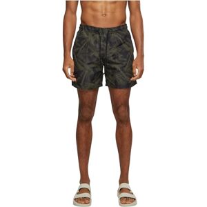 Urban Classics Pattern Swim Shorts Palm pánské plavecké šortky černé/olivové Basics, Streetwear, Palm/Olive, L Urban Classics Pattern Swim Shorts Palm pánské plavecké šortky černé/olivové Basics, Streetwear, Palm/Olive, L