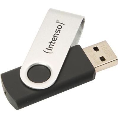 Intenso Basic Line 16 GB USB flash disk USB 2.0 stříbrný/černý Intenso Basic Line 16 GB USB flash disk USB 2.0 stříbrný/černý