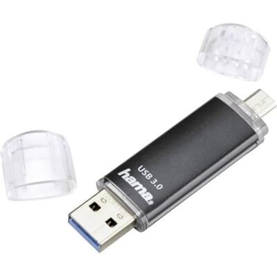 Hama 32 GB USB flash disk s USB 3.2 a microUSB (USB flash disk 2 v 1, např. pro Android mobil, tablet, počítač, notebook, PC, laptop, MacBook, OTG, 40 MB/s) mobilní flash disk, dvojitý paměťový disk Hama 32 GB USB flash disk s USB 3.2 a microUSB (USB flash disk 2 v 1, např. pro Android mobil, tablet, počítač, notebook, PC, laptop, MacBook, OTG, 40 MB/s) mobilní flash disk, dvojitý paměťový disk