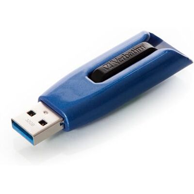 Verbatim Store 'n' Go V3 MAX USB flash disk I USB-3.2 Gen 1 I 32 GB I flash disk s posuvným mechanismem I rozhraní SuperSpeed I externí paměť pro laptop notebook & Co I modrý/černý Verbatim Store 'n' Go V3 MAX USB flash disk I USB-3.2 Gen 1 I 32 GB I flash disk s posuvným mechanismem I rozhraní SuperSpeed I externí paměť pro laptop notebook & Co I modrý/černý