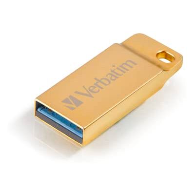Verbatim Metal Executive USB 3.0-Stick 16 GB, USB flash disk vodotěsný a prachotěsný čtení až 80 MB/s až 25 MB/s psaní zlatý Verbatim Metal Executive USB 3.0-Stick 16 GB, USB flash disk vodotěsný a prachotěsný čtení až 80 MB/s až 25 MB/s psaní zlatý
