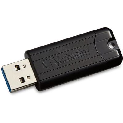Verbatim PinStripe USB flash disk – 32 GB – rozhraní High-Speed 3.0 – externí flash disk s posuvnou funkcí – černý Verbatim PinStripe USB flash disk – 32 GB – rozhraní High-Speed 3.0 – externí flash disk s posuvnou funkcí – černý