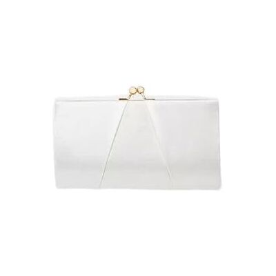 SwankySwans Swanky Swans Mira Satin Classic Frame Bag Clutch, Béžová (slonová kost) SwankySwans Swanky Swans Mira Satin Classic Frame Bag Clutch, Béžová (slonová kost)
