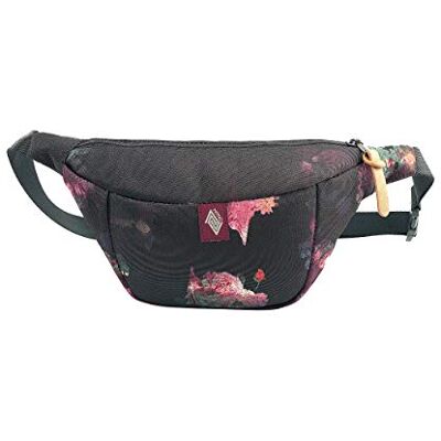 NITRO Bag, stylová náprsní taška, taška na opasek se 2 přihrádkami, Travel Pack, taška přes rameno, festivalová ledvinka, 25 x 14 x 8 cm, černá růžová NITRO Bag, stylová náprsní taška, taška na opasek se 2 přihrádkami, Travel Pack, taška přes rameno, festivalová ledvinka, 25 x 14 x 8 cm, černá růžová
