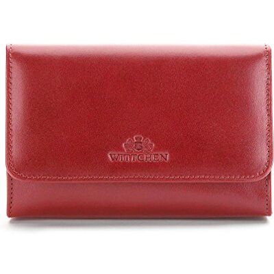 WITTCHEN Kosmetická taška z kůže z jizvy kolekce: Italy z kvalitních materiálů elegantní a klasická červená 11 x 16 cm WITTCHEN Kosmetická taška z kůže z jizvy kolekce: Italy z kvalitních materiálů elegantní a klasická červená 11 x 16 cm