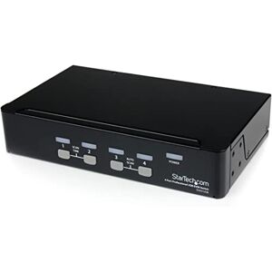 StarTech.com Profesionální VGA-USB-KVM přepínač s rozbočovačem, 4 porty, 1 HE KVM přepínač namontovatelný do racku (SV431USB) StarTech.com Profesionální VGA-USB-KVM přepínač s rozbočovačem, 4 porty, 1 HE KVM přepínač namontovatelný do racku (SV431USB)