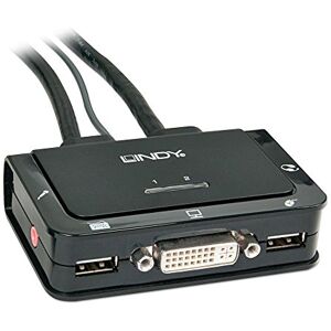 LINDY 42341 DVI KVM Switch Compact USB 2.0 Audio 2 Port černý LINDY 42341 DVI KVM Switch Compact USB 2.0 Audio 2 Port černý