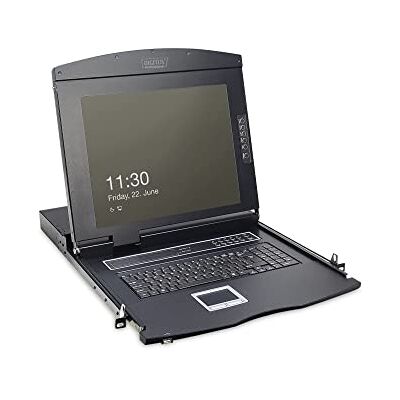 Digitus 19" KVM konzole s 17" TFT displejem (4:3), CH-klávesnice -Layout, 1 Port KVM modul, černá Digitus 19" KVM konzole s 17" TFT displejem (4:3), CH-klávesnice -Layout, 1 Port KVM modul, černá
