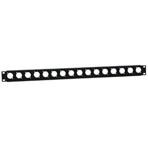 Adam Hall 19' Parts 872225 U-racková lišta 1 HE pro 16 x XLR zdířky Adam Hall 19' Parts 872225 U-racková lišta 1 HE pro 16 x XLR zdířky