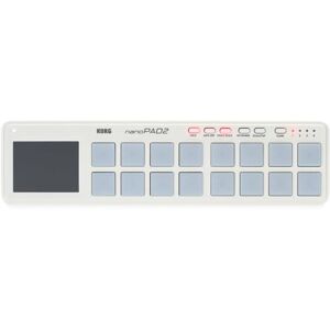 Korg Nano PAD2 Slim-Line USB-MIDI podložky, bílé Korg Nano PAD2 Slim-Line USB-MIDI podložky, bílé