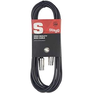 Stagg SMD3 MIDI kabel, 3m konektor DIN na DIN konektor Stagg SMD3 MIDI kabel, 3m konektor DIN na DIN konektor