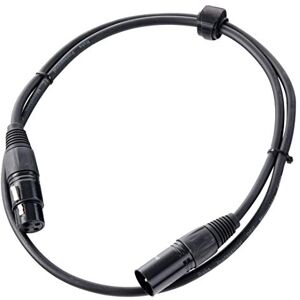 Pronomic Stage XFXM-1 Kabel mikrofonu Vysoce kvalitní symetrický audio kabel se stabilními XLR konektory, spolehlivý přenos signálu pro jeviště, studio, DJ & Recording délka 1 m černý Pronomic Stage XFXM-1 Kabel mikrofonu Vysoce kvalitní symetrický audio kabel se stabilními XLR konektory, spolehlivý přenos signálu pro jeviště, studio, DJ & Recording délka 1 m černý