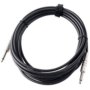 Pronomic Instrumentenkabel 6m Klinke schwarz (E-Gitarren Kabel, E-Bass-Kabel, Klinke, mono 6,3 mm Stecker, aufschraubbare Metallstecker) Pronomic Instrumentenkabel 6m Klinke schwarz (E-Gitarren Kabel, E-Bass-Kabel, Klinke, mono 6,3 mm Stecker, aufschraubbare Metallstecker)