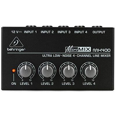 Behringer MICROMIX MX400 4-kanálový míchač linek Behringer MICROMIX MX400 4-kanálový míchač linek