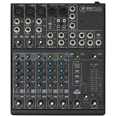 Mackie 802VLZ4 analogový 8kanálový kompaktní mixážní pult s legendárními onyxovými předzesilovači mikrofonu, černý Mackie 802VLZ4 analogový 8kanálový kompaktní mixážní pult s legendárními onyxovými předzesilovači mikrofonu, černý