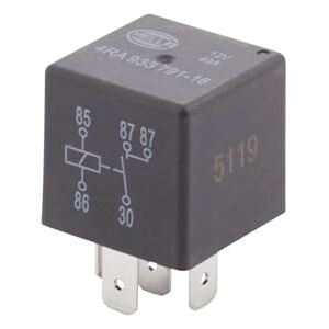 HELLA 4RA 933 791-161 relé, pracovní proud 12 V 5pólový zavírání množství: 1 HELLA 4RA 933 791-161 relé, pracovní proud 12 V 5pólový zavírání množství: 1