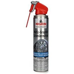 Nigrin Mazivo MoS2-HyBrid s grafitem, dlouhá doba působení, snižuje ztráty tření, 400 ml, 3 x 3 x 8 cm, bílé Nigrin Mazivo MoS2-HyBrid s grafitem, dlouhá doba působení, snižuje ztráty tření, 400 ml, 3 x 3 x 8 cm, bílé