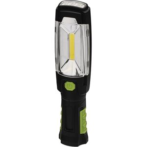 EMOS COB LED pracovní světlo/lampa do dílny s magnetem a háčkem, doba svícení 40 hodin, světelný tok 160 lumenů, dosah světla 20 m, provoz na baterie, černá, zelená, 24,5 x 5,5 x 40,5 cm, P4518 EMOS COB LED pracovní světlo/lampa do dílny s magnetem a háčkem, doba svícení 40 hodin, světelný tok 160 lumenů, dosah světla 20 m, provoz na baterie, černá, zelená, 24,5 x 5,5 x 40,5 cm, P4518