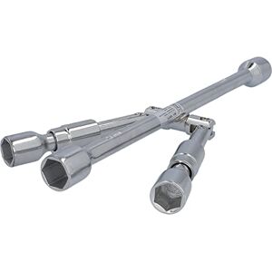 Cartrend Unitec 10873 Křížový klíč skládací, stříbrný Cartrend Unitec 10873 Křížový klíč skládací, stříbrný