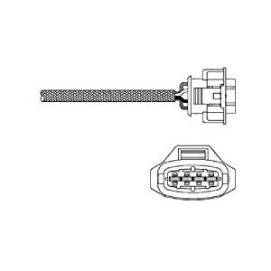 Delphi ES20283-12B1 lambda sonda Delphi ES20283-12B1 lambda sonda