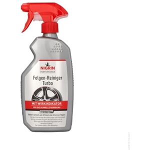 Nigrin Čistič ráfků Turbo, pro všechny typy ráfků, s indikátorem účinnosti, rychlé čištění, 500 ml Nigrin Čistič ráfků Turbo, pro všechny typy ráfků, s indikátorem účinnosti, rychlé čištění, 500 ml